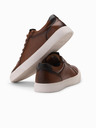 Ombre Clothing Herren Canvas-Sneakers braun Ombre Clothing