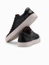 Ombre Clothing Herren Canvas-Sneaker schwarz Ombre Clothing