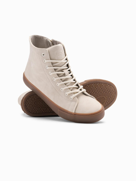 Ombre Clothing Herren-Sneaker mit Gummispitze beige Ombre Clothing