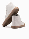 Ombre Clothing Hohe Herren-Sneaker mit Gummispitze grau Ombre Clothing