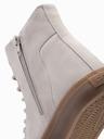 Ombre Clothing Hohe Herren-Sneaker mit Gummispitze grau Ombre Clothing
