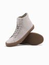 Ombre Clothing Hohe Herren-Sneaker mit Gummispitze grau Ombre Clothing