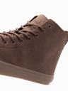 Ombre Clothing Herren Turnschuhe mit hoher Gummispitze braun Ombre Clothing