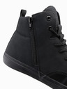 Ombre Clothing Herren-Turnschuhe mit hoher Gummispitze schwarz Ombre Clothing