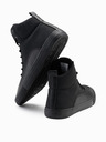 Ombre Clothing Herren-Turnschuhe mit hoher Gummispitze schwarz Ombre Clothing