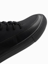 Ombre Clothing Herren-Turnschuhe mit hoher Gummispitze schwarz Ombre Clothing