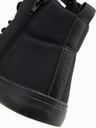 Ombre Clothing Herren-Turnschuhe mit hoher Gummispitze schwarz Ombre Clothing