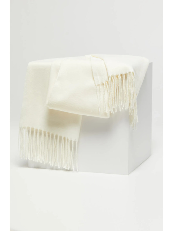 Moodo Weißer Damenschal Moodo