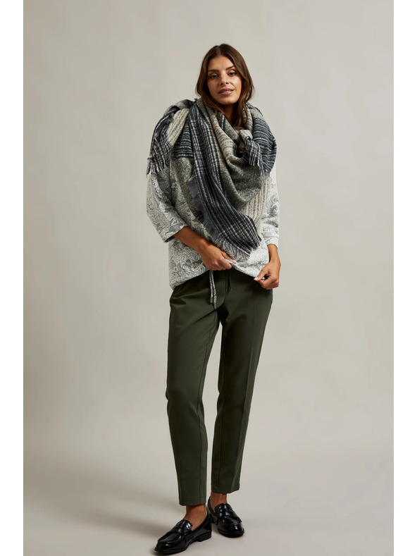 Moodo Beige-grauer Damenschal Moodo