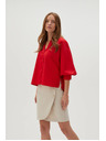 Moodo Rotes Damenhemd Moodo