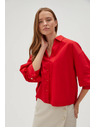 Moodo Rotes Damenhemd Moodo