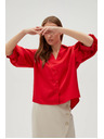 Moodo Rotes Damenhemd Moodo