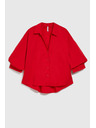 Moodo Rotes Damenhemd Moodo