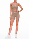 Edoti Damen Sport-BH und Shorts Set beige Edoti