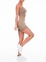 Edoti Damen Sport-BH und Shorts Set beige Edoti