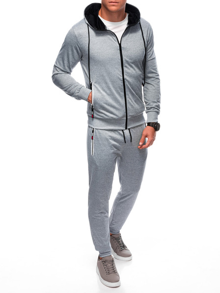 Edoti Herren Sweatshirt und Sweatpants grau Edoti