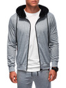 Edoti Herren Sweatshirt und Sweatpants grau Edoti