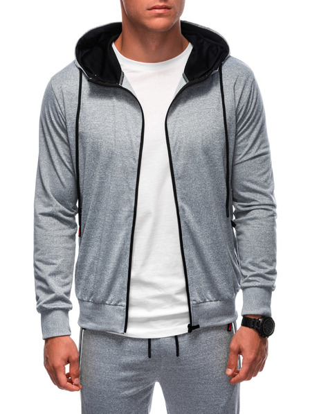 Edoti Herren Sweatshirt und Sweatpants grau Edoti