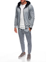 Edoti Herren Sweatshirt und Sweatpants grau Edoti