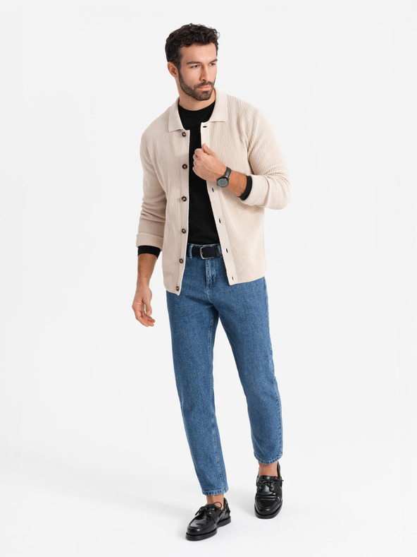 Ombre Clothing Herren Classic Washed Jeans REGULAR FIT Blau Ombre Kleidung