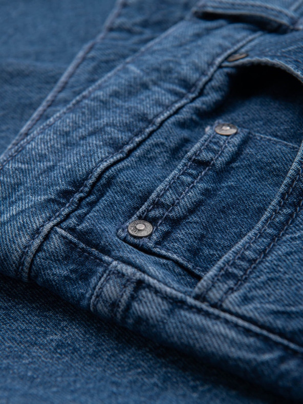 Ombre Clothing Herren Classic Washed Jeans REGULAR FIT Blau Ombre Kleidung