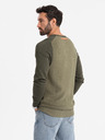 Ombre Clothing Herren Strickpullover RELAXED FIT mit Muster grün Ombre Kleidung