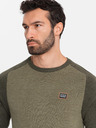 Ombre Clothing Herren Strickpullover RELAXED FIT mit Muster grün Ombre Kleidung