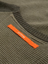 Ombre Clothing Herren Strickpullover RELAXED FIT mit Muster grün Ombre Kleidung