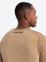 Ombre Clothing Herren Strickpullover RELAXED FIT mit Muster beige Ombre Kleidung