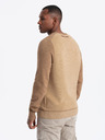 Ombre Clothing Herren Strickpullover RELAXED FIT mit Muster beige Ombre Kleidung