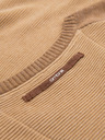 Ombre Clothing Herren Strickpullover RELAXED FIT mit Muster beige Ombre Kleidung