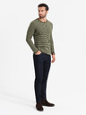 Ombre Clothing Herren Strickpullover RELAXED FIT mit Muster grün Ombre Kleidung