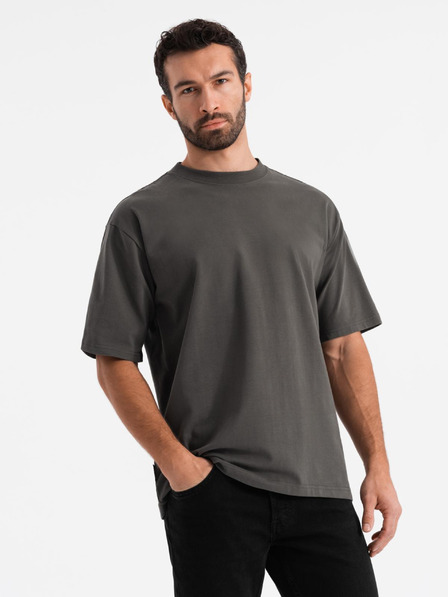 Ombre Clothing Herren-T-Shirt LOOSE FIT mit Tasche khaki Ombre Clothing