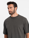 Ombre Clothing Herren-T-Shirt LOOSE FIT mit Tasche khaki Ombre Clothing
