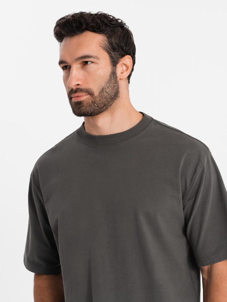 Ombre Clothing Herren-T-Shirt LOOSE FIT mit Tasche khaki Ombre Clothing