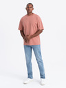 Ombre Clothing Herren LOOSE FIT T-Shirt mit Tasche orange Ombre Clothing