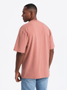 Ombre Clothing Herren LOOSE FIT T-Shirt mit Tasche orange Ombre Clothing