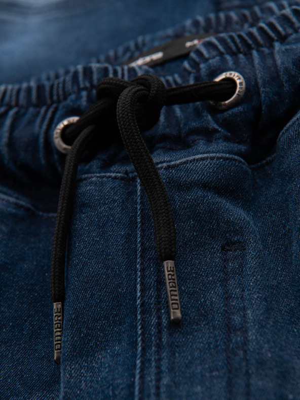 Ombre Clothing Herren Jogginghose mit Cargo-Taschen mit Reißverschluss blau Ombre Clothing