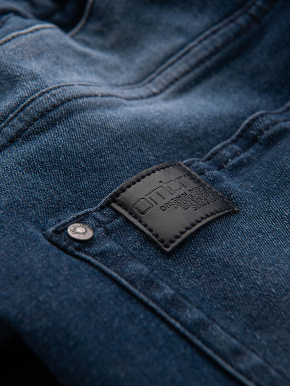 Ombre Clothing Herren Jogginghose mit Cargo-Taschen mit Reißverschluss blau Ombre Clothing