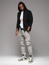 Ombre Clothing Herren JOGGERY Hose mit Reißverschlusstaschen grau Ombre Clothing