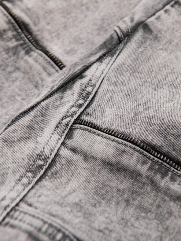 Ombre Clothing Herren JOGGERY Hose mit Reißverschlusstaschen grau Ombre Clothing