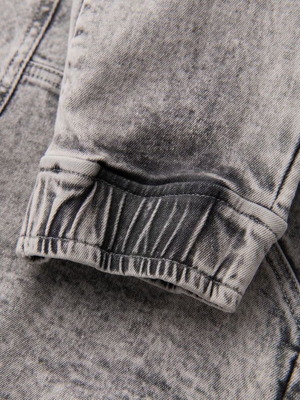 Ombre Clothing Herren JOGGERY Hose mit Reißverschlusstaschen grau Ombre Clothing