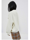 Moodo Weißer Damen Pullover Moodo