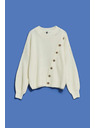 Moodo Weißer Damen Pullover Moodo