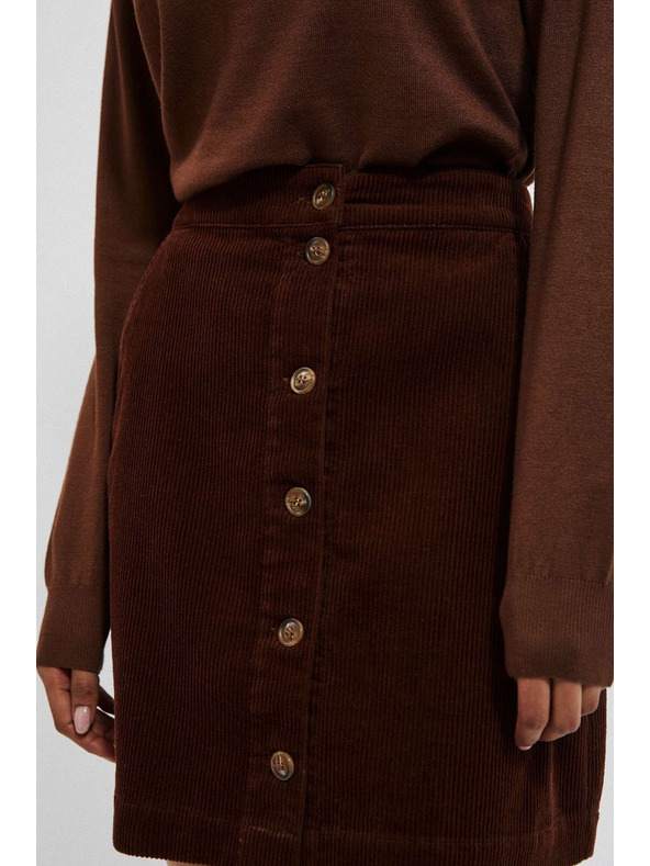 Moodo Brauner Damen-Sweatpants-Rock Moodo