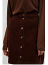Moodo Brauner Damen-Sweatpants-Rock Moodo