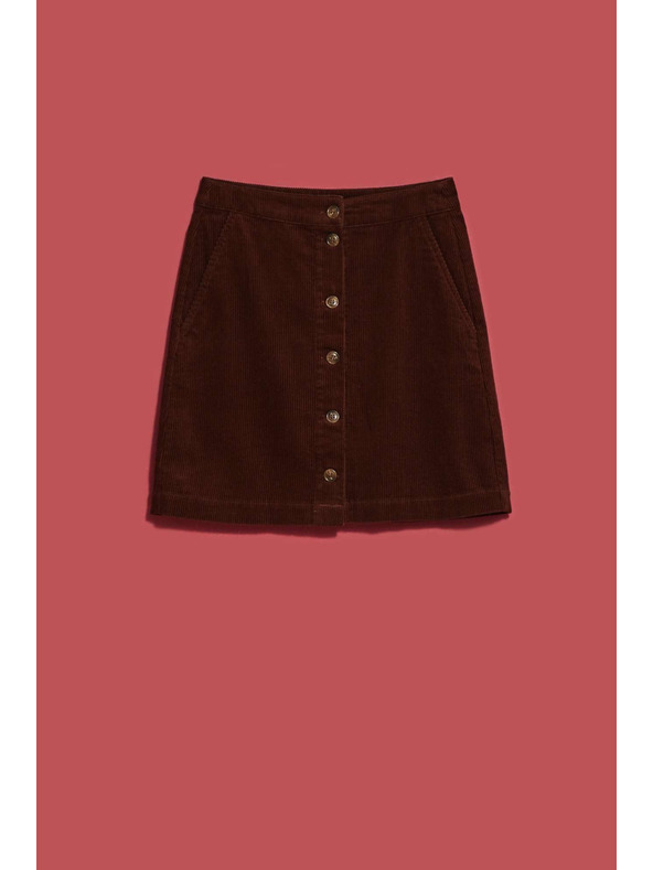 Moodo Brauner Damen-Sweatpants-Rock Moodo