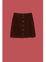 Moodo Brauner Damen-Sweatpants-Rock Moodo