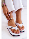 BIG STAR SHOES Damen-Flip-Flops auf dem Keil Big Star weiß