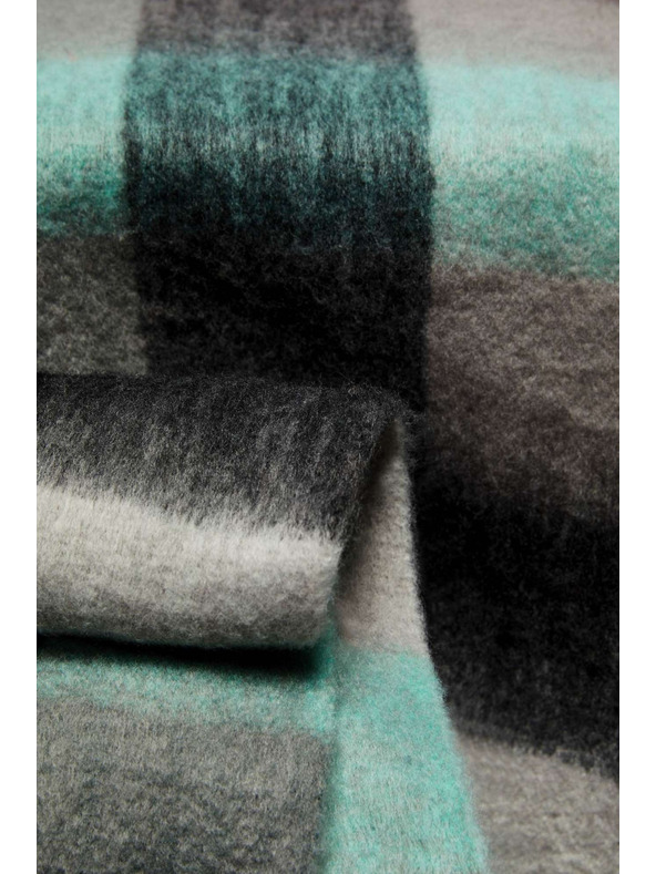 Moodo Moodo Plaid Damenschal Blau Grau